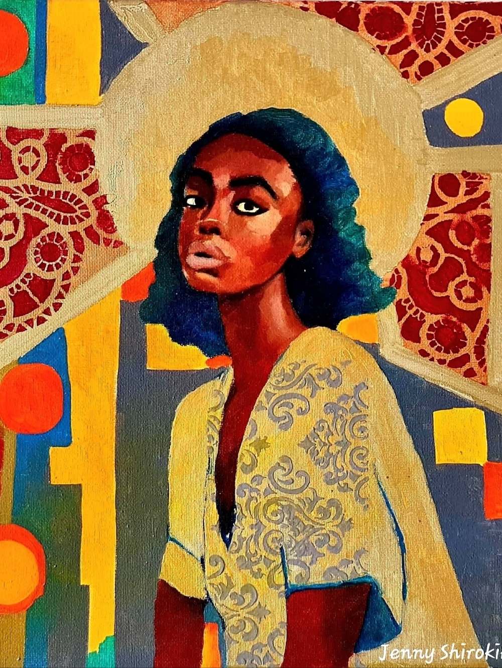 Azure Echoes / Oil Painting On Canvas - Picture 4 of 4